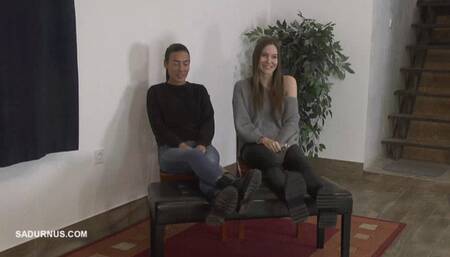 Mistresses Cassy and Natasa's dirty boots wmv