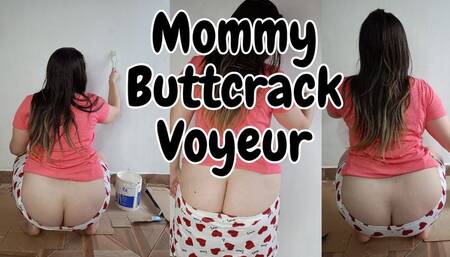 Mommy Buttcrack Voyeur