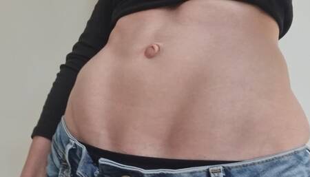 Outie Navel Play Oblique Flex