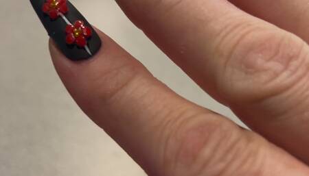 Stiletto Nail Tickle Tease with Harmony