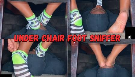 Under Chair Foot Sniffer Full Vid