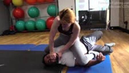 Lady Lisa in The Gym Bully Beatdown