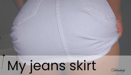 My ass in a jeans skirt