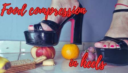 Compressing food with my heels until they explode