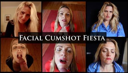 Facial Cumshot Fiesta - Cumpilation