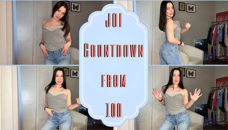 JOI Countdown from 100 with naughty girl