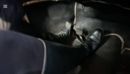 Barbara drives and mercilessly pedals the damaged brake