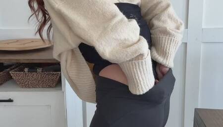 Stepmom atomic wedgy and sock stuffing