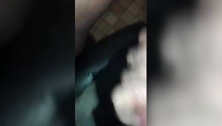 Masturbating
