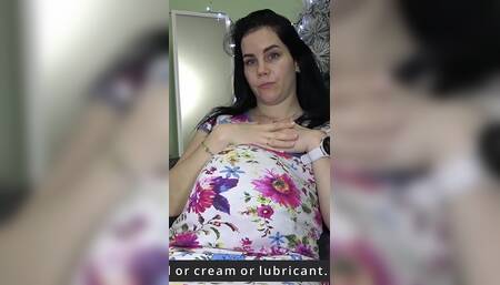 Hot Pregnant MILF Sucks and Gets Cumshot on Belly