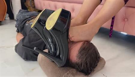 Wednesday Loves To Use Man As A Foot Stool