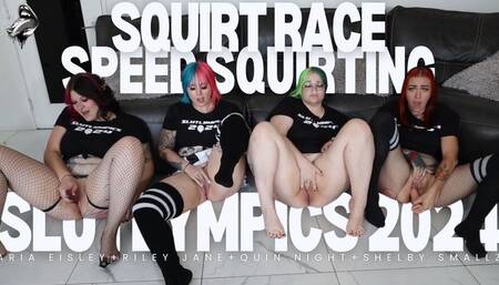 Speed Squirting - Squirt Race! - Slutlympics 2024