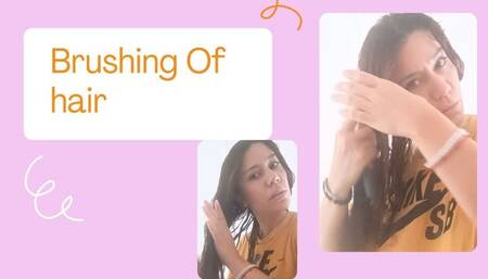 brushing of hair