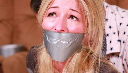 High Maintenance Housewife Amanda is a Tightly Taped, Gagged & Groped Victim of a: Jilted Co-Worker! RE EDIT 2025