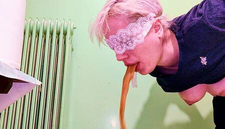 Puke fetish - Me puking in the kitchen