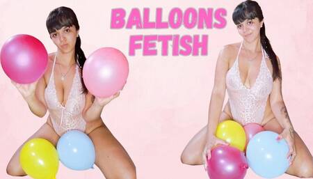 Having fun with balloons