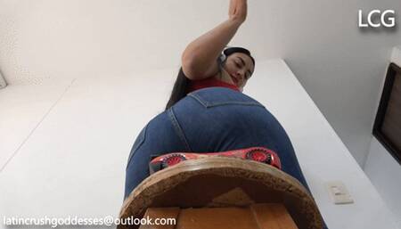 Natacha Listening To Music While Destroying Car