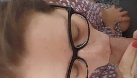 Glasses Blowjob Facial