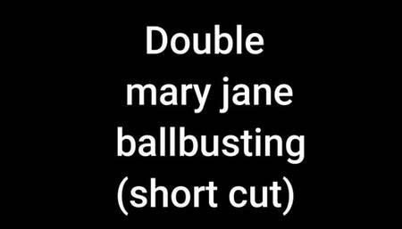 Double ballbusting mary jane (short cut)