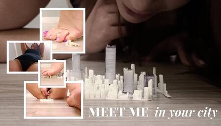 Giantess in an Ant City (footcrush, pussy vore, buttcrush)