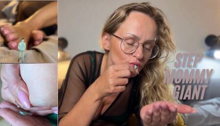 Giantess Stepmom Breastfeeds Her Stepson