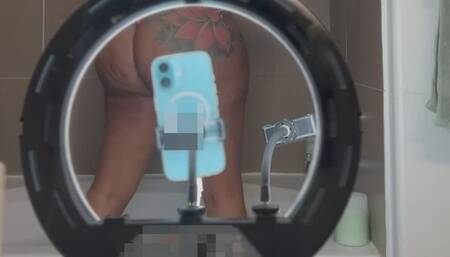 Ebony Giantess tiny boyfriend helps BTS