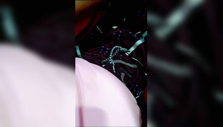 Teen Boy Rubbing His Uncut Dick and Balls