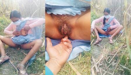 Sister-in-law Went to the Field and Put Her Finger in the Hole.