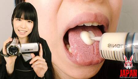 [Amateur Girl Series] Amateur Yukari's Selfie of Her Tongue and Inside Her Mouth