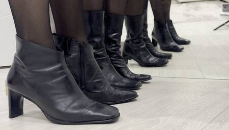 toe heel tapping in leather boots m2