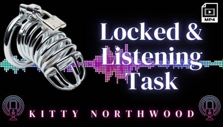 Cum In Chastity with my Locked and Listening British Audio Task