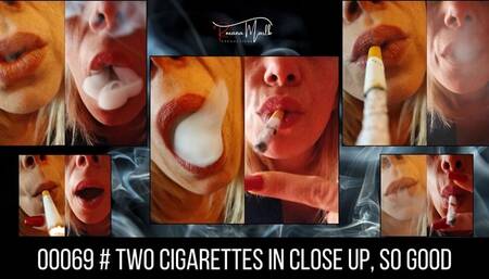 00069 # two cigarettes in close up, so good