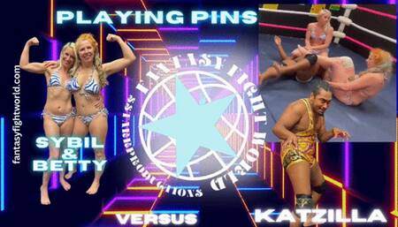 FFGMIX Playing Pins Betty and Sybil vs Katzilla mov