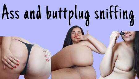 Sniffing my smelly ass