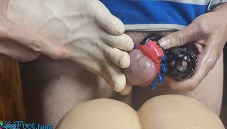 Chastity CBT Balls Trampling HD