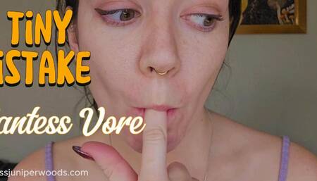 A TINY MISTAKE- (Giantess Vore)