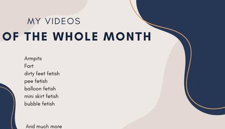 My videos of the whole month !!