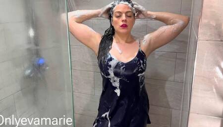 Hair Washing In Satin