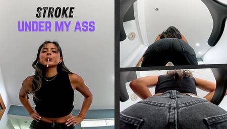 Face-Sitting Fury - Mistress Enola - Black Jeans Facesitting, Countdown to Cum & spitting (4K)