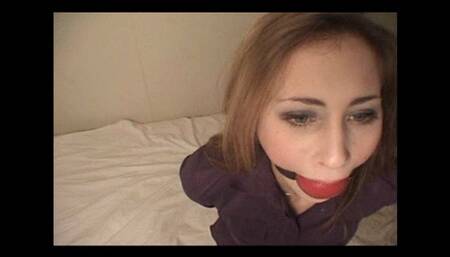 Big Ball Gag Extra Tight the way she wants it