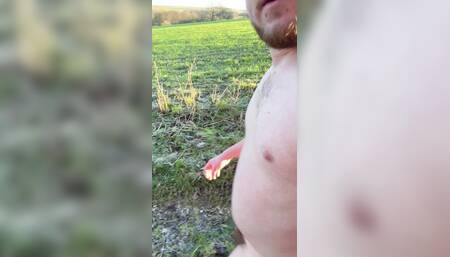Naked Hike. Clothes Abandoned. -2 Celsius