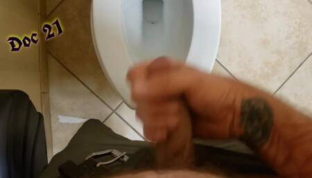 Jerking off in Lawyers Bathroom