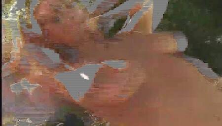 housewife gets a visit from the plumber, who wants to lay a pipe