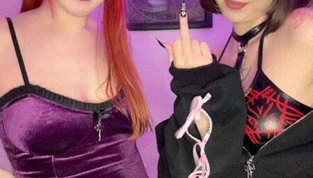 Princess Diss & Tabbbasco give you a humiliation toilet task!