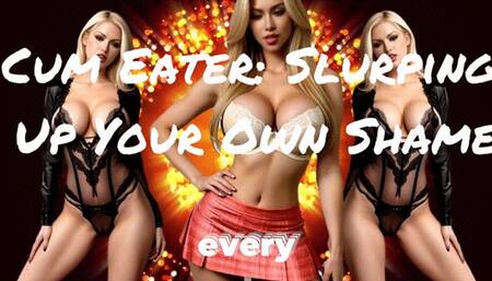 Cum Eater Slurping Up Your Own Shame!