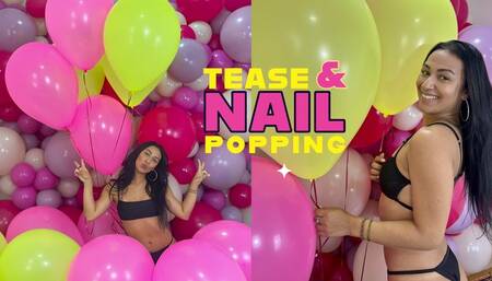 Popping Neon and Helium Balloons By Lana