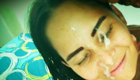 TITTIES SO CUTE! CUM COVERED FACE