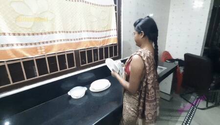 Desi Hot Indian Bhabi Fucked by Devar Kitchen Sex Hindi