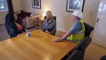 Billy the Builder Gives Daisy an Anal Creampie during threesome with Talula