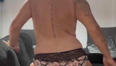 My ass crushes stepmother's face with long farts